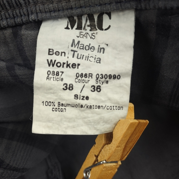 Mac Jeans Ben Worker Pants Reg Fit Flat Front Straight Leg Flap Pockts Gray $225 - Picture 13 of 14